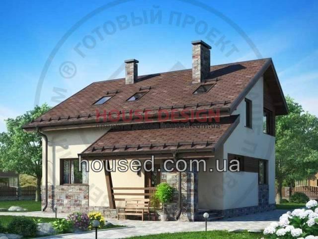 Проект дома № 14314 - квадратный дом 10 на 10