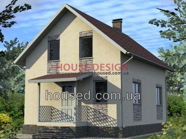 Проект дома № 08803 с классическим внешним видом